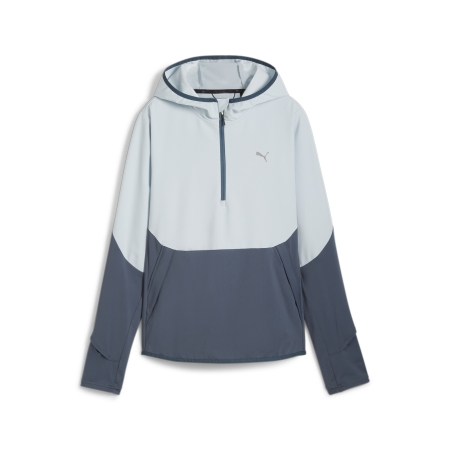 PUMA W SEASONS Microfleece hooded Hybrid 1/2 zip Damen Running