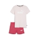 PUMA Logo Tee & Shorts Set G Damen Kids