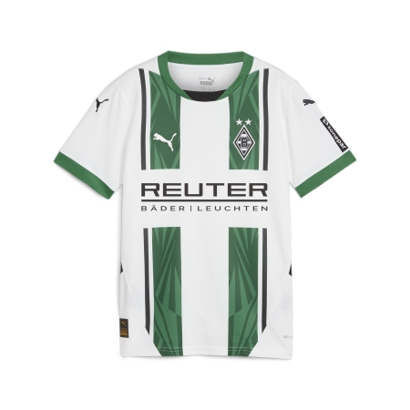 PUMA BMG Home Jersey Replica Jr with Sponsor Football