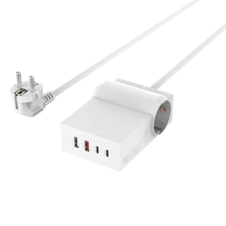 4smarts USB-C/A Power Strip Desk Steckdosenleiste GaN 65W